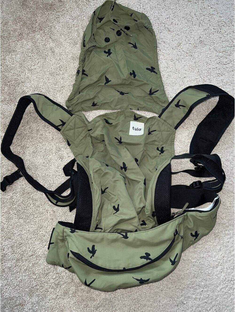Tula Lite carrier folds into Fanny pack